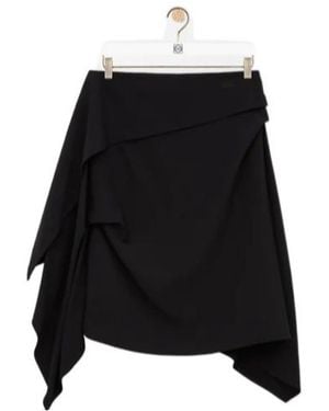 Loewe Draped Skirt - Black