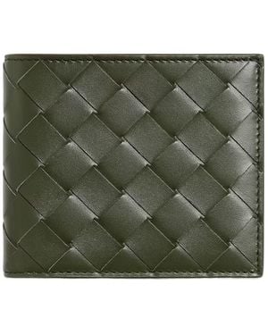 Bottega Veneta Intrecciato Bi-Fold Wallet - Green