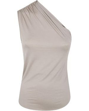 Thom Krom One-Shoulder Top - Gray