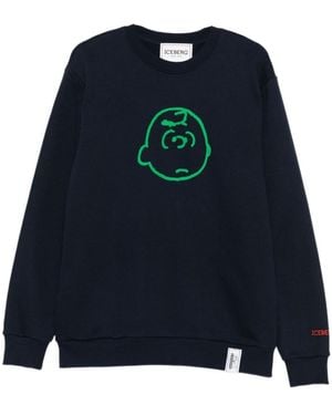 Iceberg X Peanuts Printed Sweatshirt - Blue