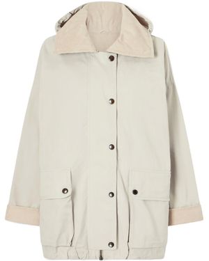Brunello Cucinelli Hooded Coat - Natural