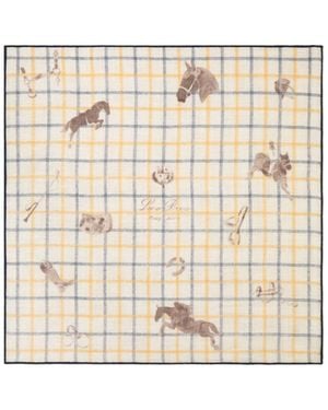 Loro Piana Horsey Foulard 60 X 60 - Natural