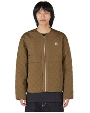 Maison Kitsuné Long-Sleeved Casual Jacket - Brown