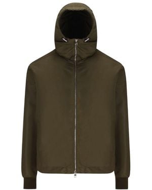 McQueen Zipped Hooded Jacket - Green