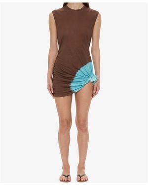Christopher Esber Crew Neck Sleveless Mini Dress - Multicolour