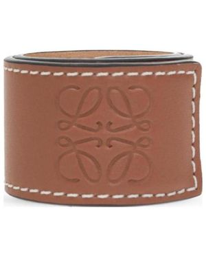 Loewe Slap Anagram Embossed Bracelet - Brown