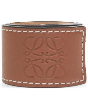 Loewe Small Slap Anagram Embossed Bracelet - Brown