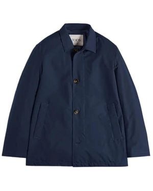 Tod's Long-Sleeved Coat - Blue