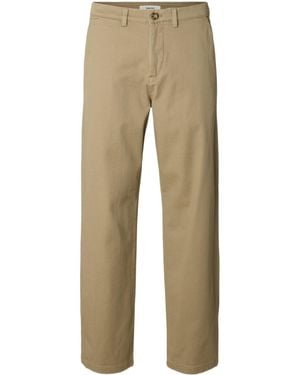 SELECTED Straight-Leg Casual Pants - Natural