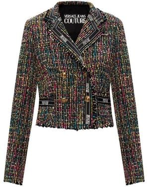 Versace Jeans Couture Double-Breasted Casual Jacket - Black
