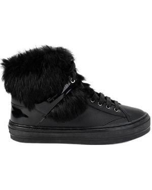 Ferragamo Lace-Up Boots - Black