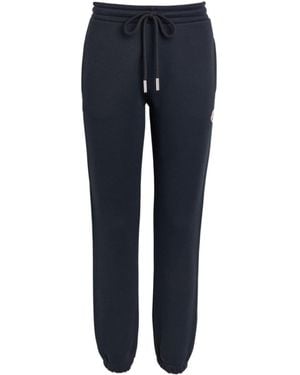 Moncler Logo-Appliquéd Cotton-Blend Sweatpants - Blue