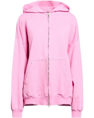 Balenciaga Simple Printed Hoodie - Pink