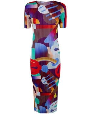 Pleats Please Issey Miyake Pleats Please Issey Miyake Playground Dress - Red