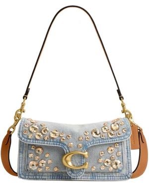 COACH Tabby 26 Embellished Shoulder Bag - Metallic