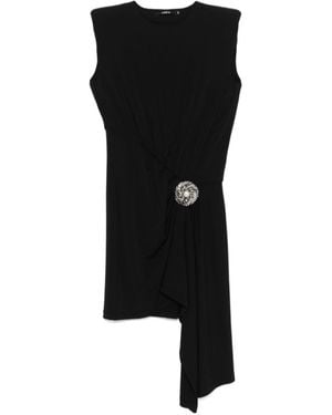 Amen Round-Neck Dress - Black