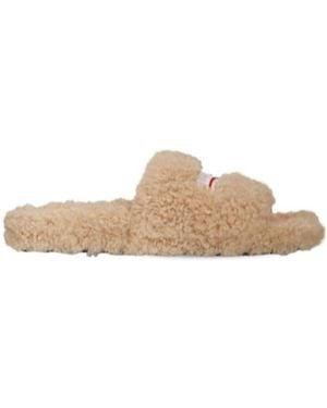 Balenciaga Logo Plush Sandals - Multicolor