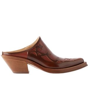 Gabriela Hearst Pointed-Toe Mules - Brown