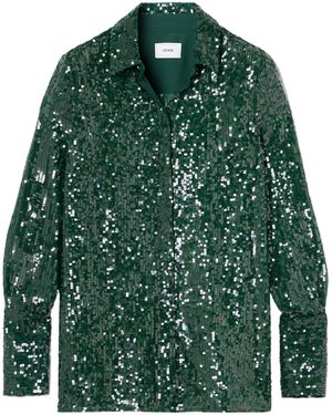 Erdem Sequined Shirt - Green