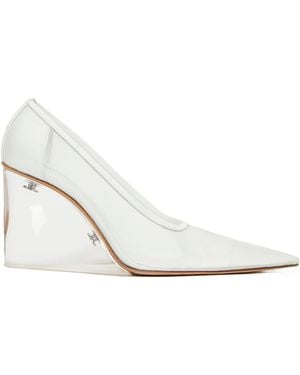 Sportmax 90Mm Leather Wedge Platforms - White