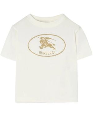 Burberry バーバリー キッズ ナイトスタンプ Tシャツ - White