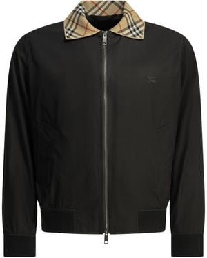 Burberry Plaid Jacket - Black