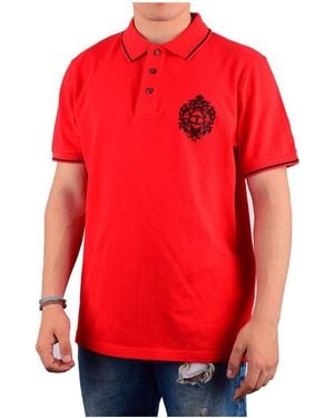 Just Cavalli Stretch Knitted Polo Shirt - Red