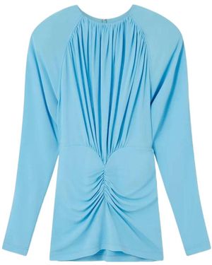 Stella McCartney Drapped Mini Dress - Blue