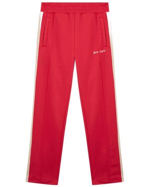 Palm Angels Classic Logo Side-Stripe Track Trousers - Red