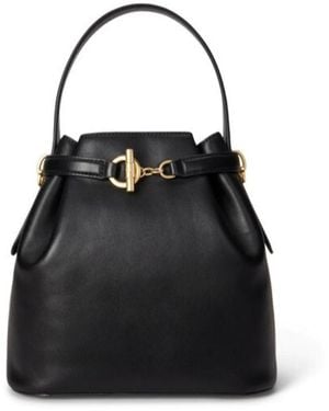 Ralph Lauren Blaike Medium Bucket Bag - Black