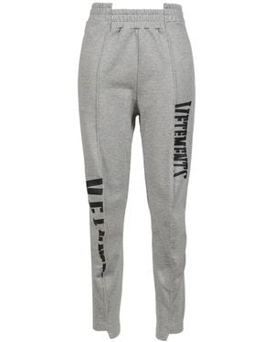 Vetements Cut Up Logo Sweatpants - Gray
