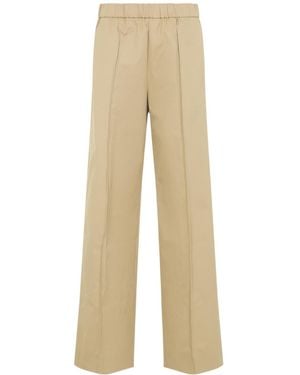 Jil Sander Track Inspired Relaxed Trousers - Natural