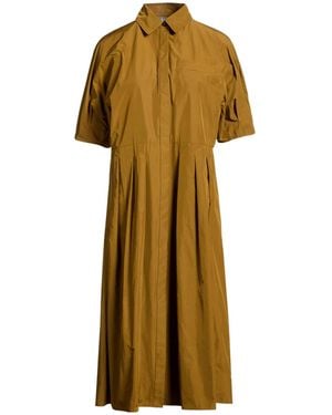 Max Mara Minimal Shirt Dress - Metallic