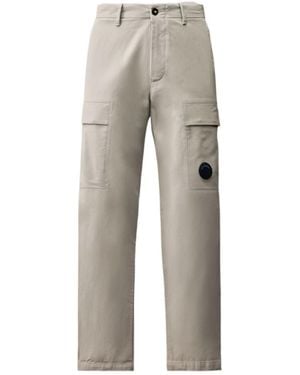 C.P. Company Stretch Sateen Regular Cargo Trousers - Grey