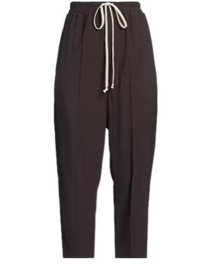 Rick Owens High-Waisted Cropped Straight Pants - Black