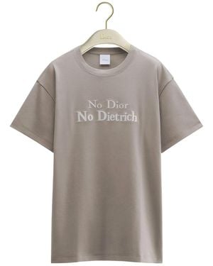 Dior T-Shirt With Lettering - Gray