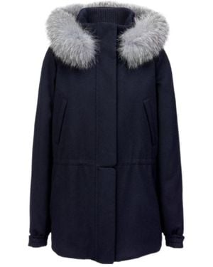 Loro Piana Icery Hooded Short Jacket - Blue