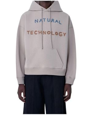 STORY mfg. Geo Hooded Sweatshirt - Grey