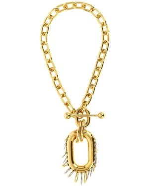 Rabanne Rabanne Punk Xl Link Necklace - Metallic