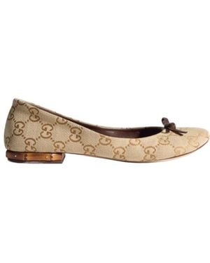 Gucci Ballerina With Bamboo - Brown