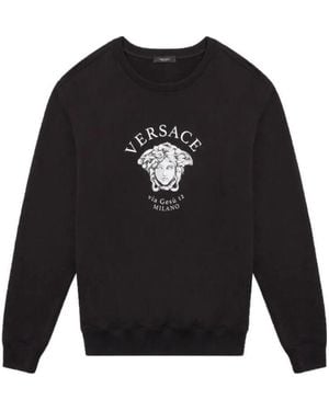 Versace Medusa Printed Sweatshirt - Black