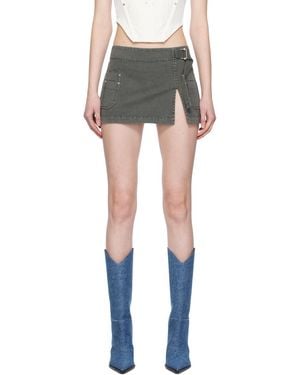 Dion Lee Apron Wrap Miniskirt - Black