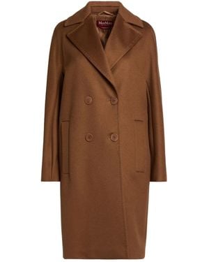Max Mara Minimalist Double- Coat - Brown