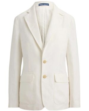 Ralph Lauren Blazer With Single Breasted Button Fastening - White