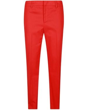 Pt Pantaloni Casual Pants With Belt Loops - Red
