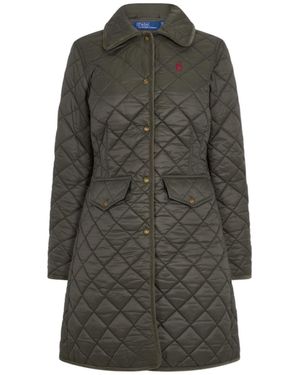 Ralph Lauren Plaid Cotton Coat - Grey