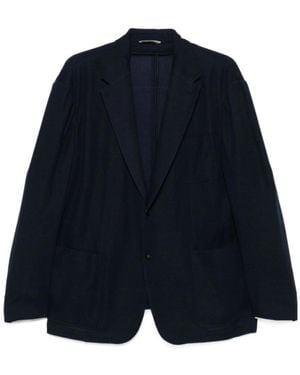 Canali Long Sleeve Casual Jacket - Blue