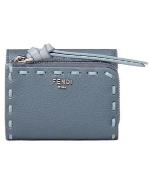 Fendi Peekaboo Micro Trifold - Blue