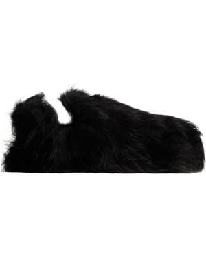 Moncler Snug Shearling Flats - Black