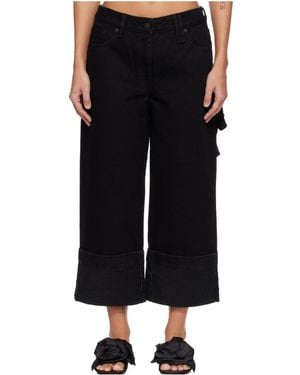 Simone Rocha Straight-Leg Jeans - Black